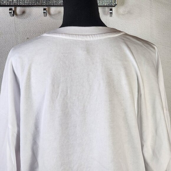 Calvin Klein Performance White Black Chest Logo Cotton Poly Activewear Top XXL - Picture 9 of 16